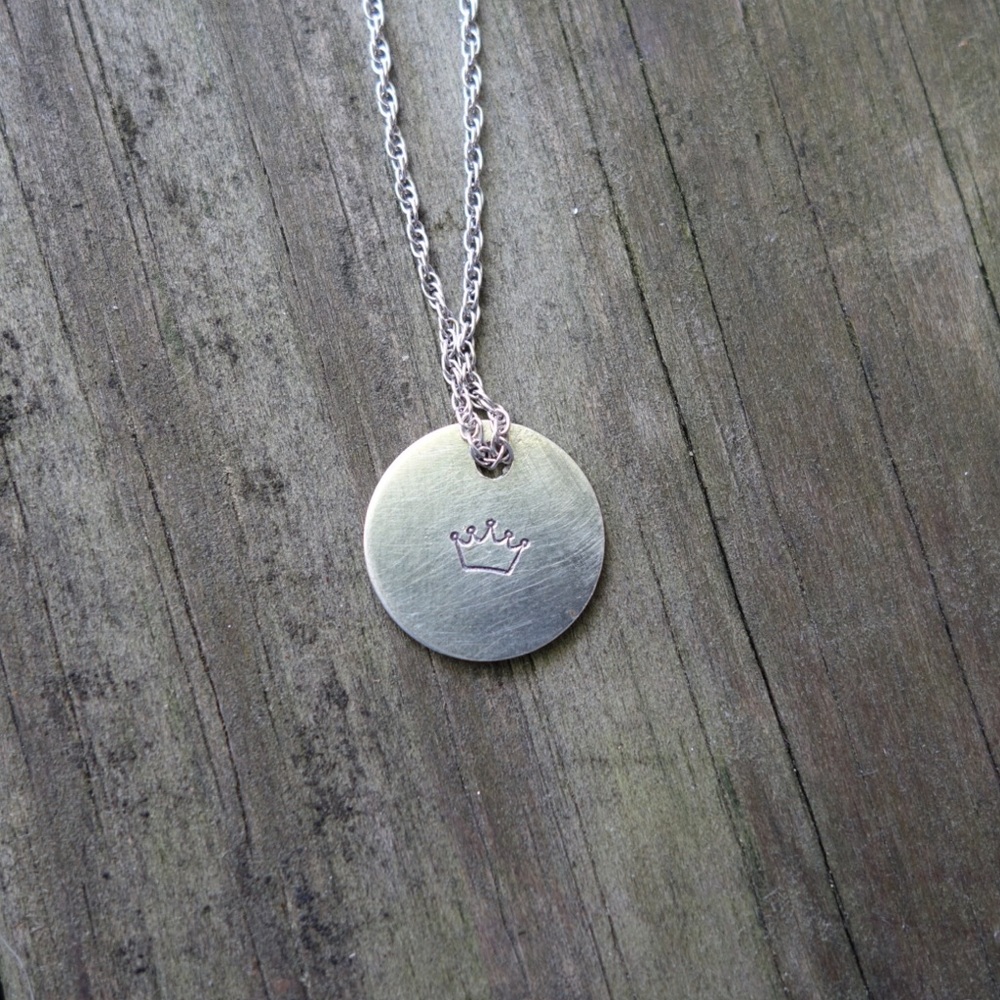 Custom made nickel crown pendant